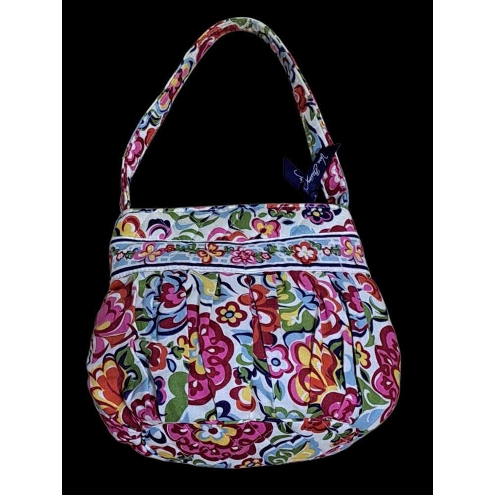 Vera Bradley Hope Garden Women's Quilted Red Multi Floral Shoulder Bag Purse